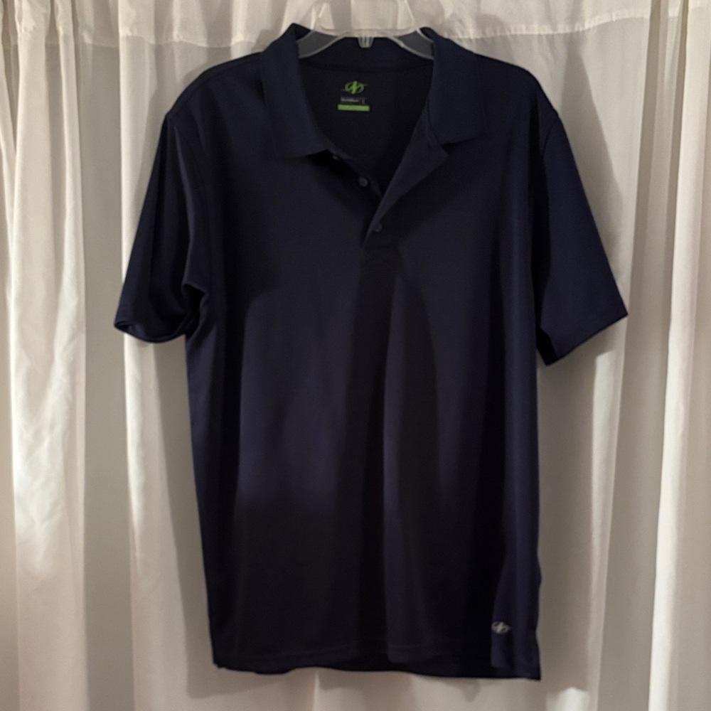 Men's Navy Short-Sleeve Polo - Breathable Performance